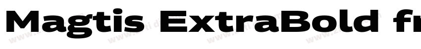 Magtis ExtraBold fre字体转换